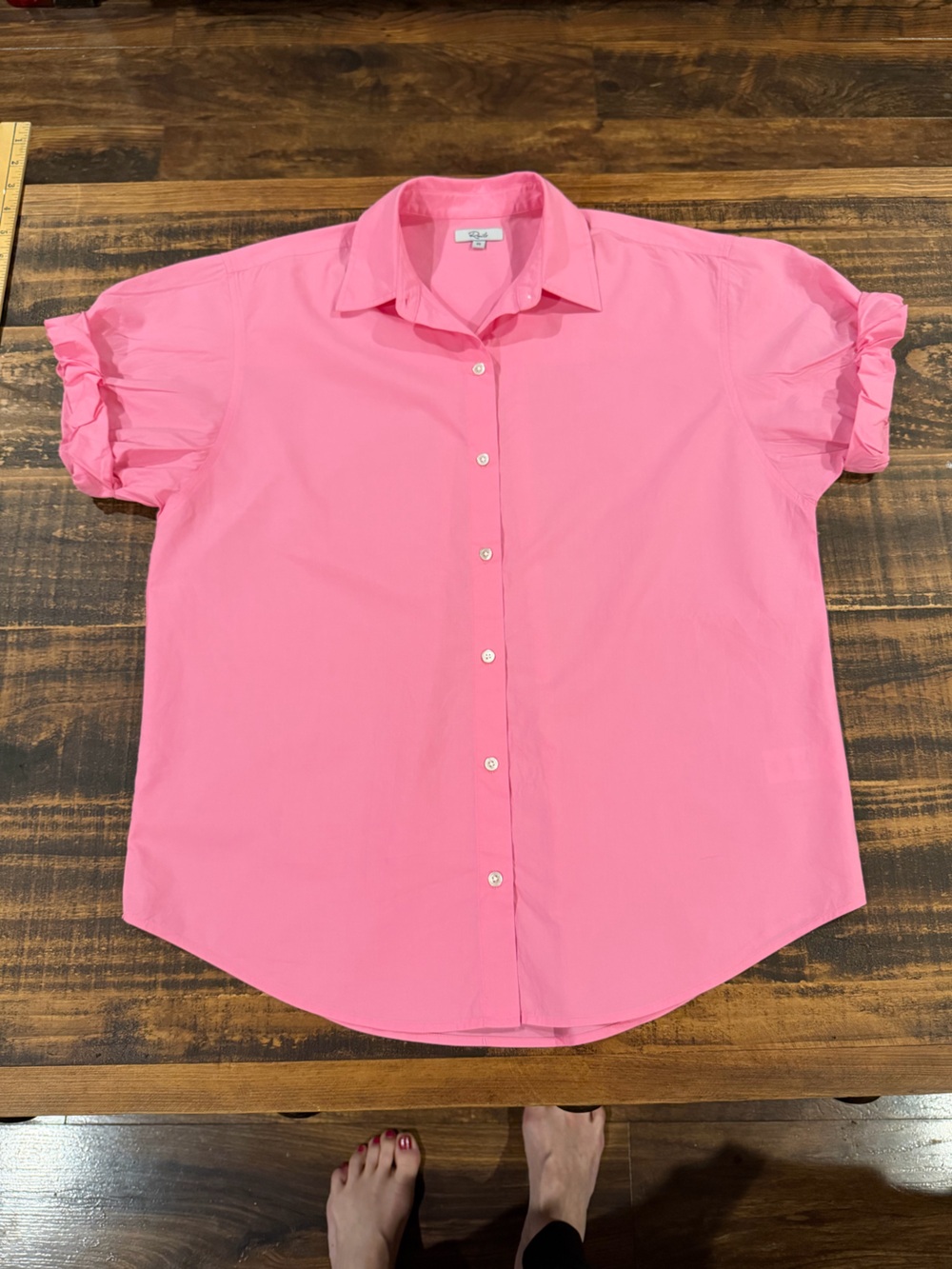 Rails Bubblegum Pink Short-Sleeve Button Down